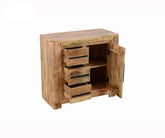 AVALON INDIAN WOODEN ZEN MANGO RUSTIC CHEST OF DRAWERS 90 X 40 X 85